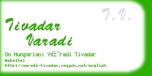 tivadar varadi business card